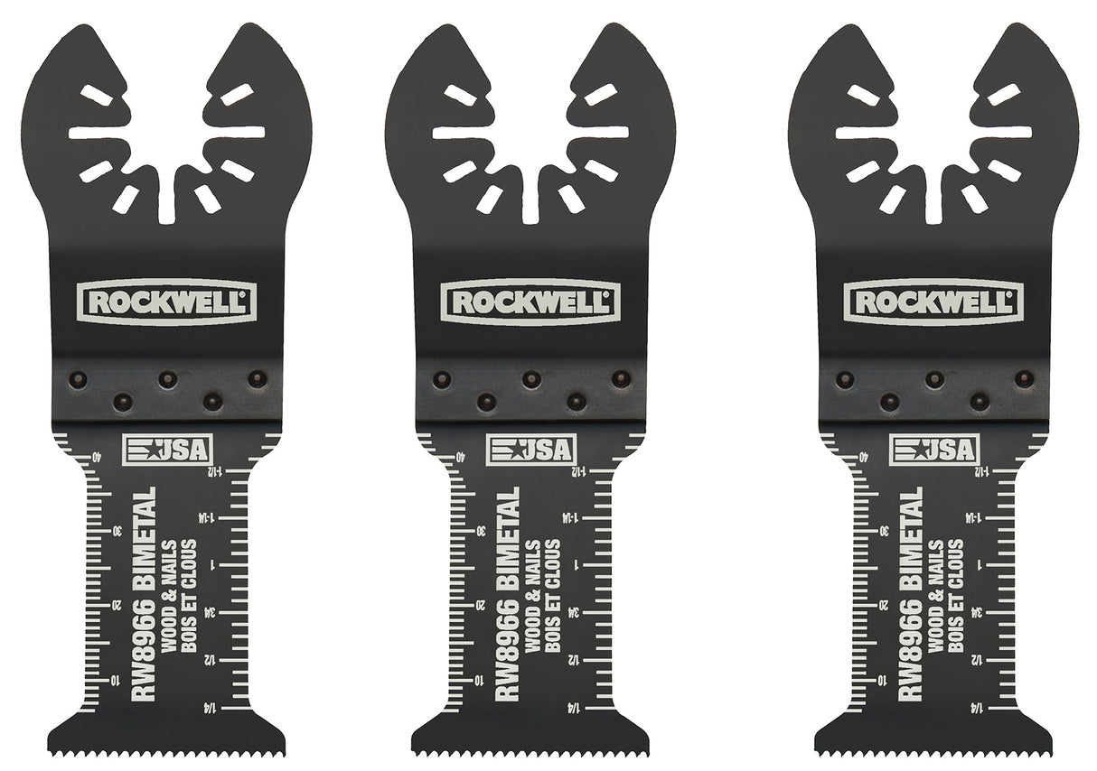 Sonicrafter 3-Pack Bi-Metal Oscillating Tool Blade RW8966.3