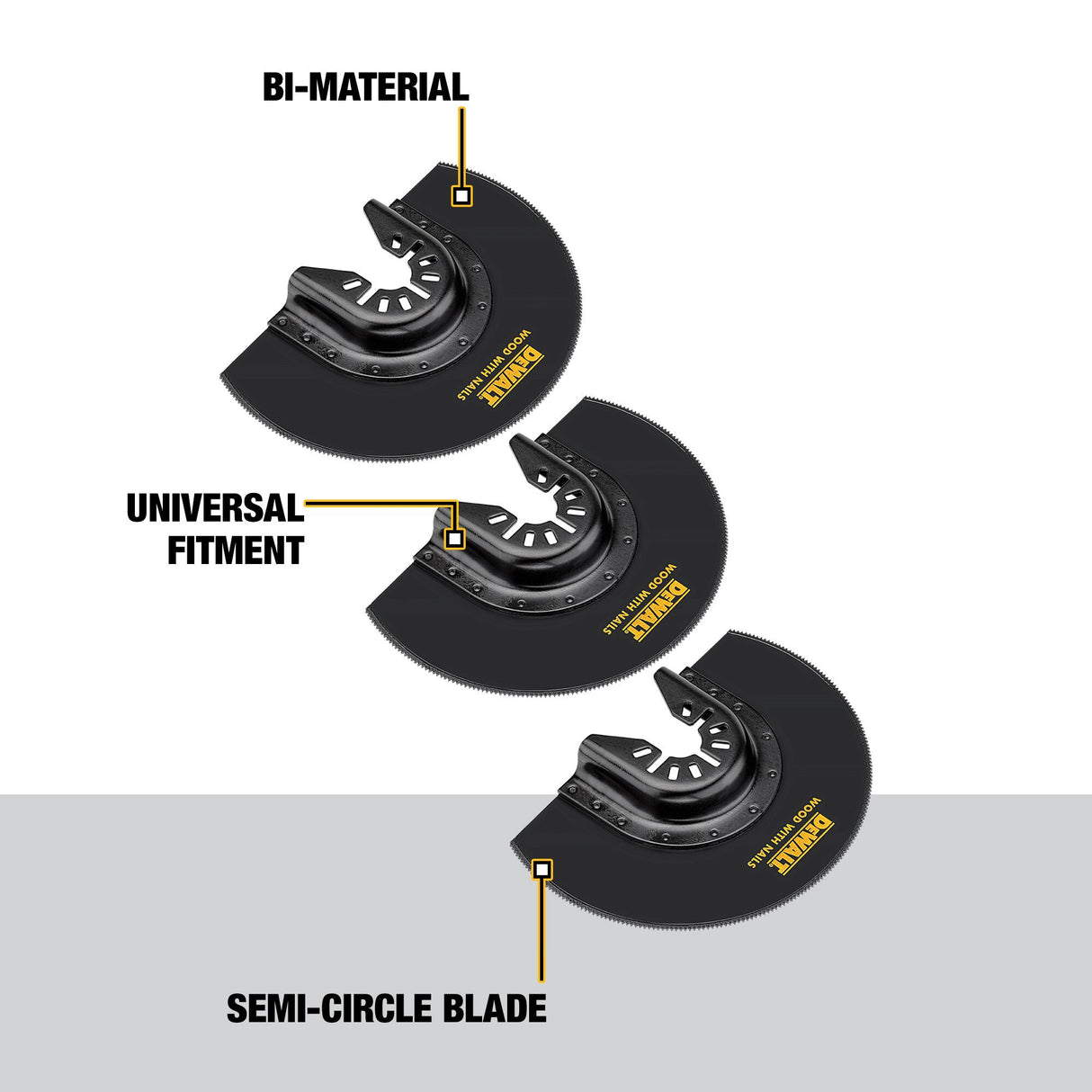 3-Pack Bi-metal Oscillating Tool Blade DWA4212-3