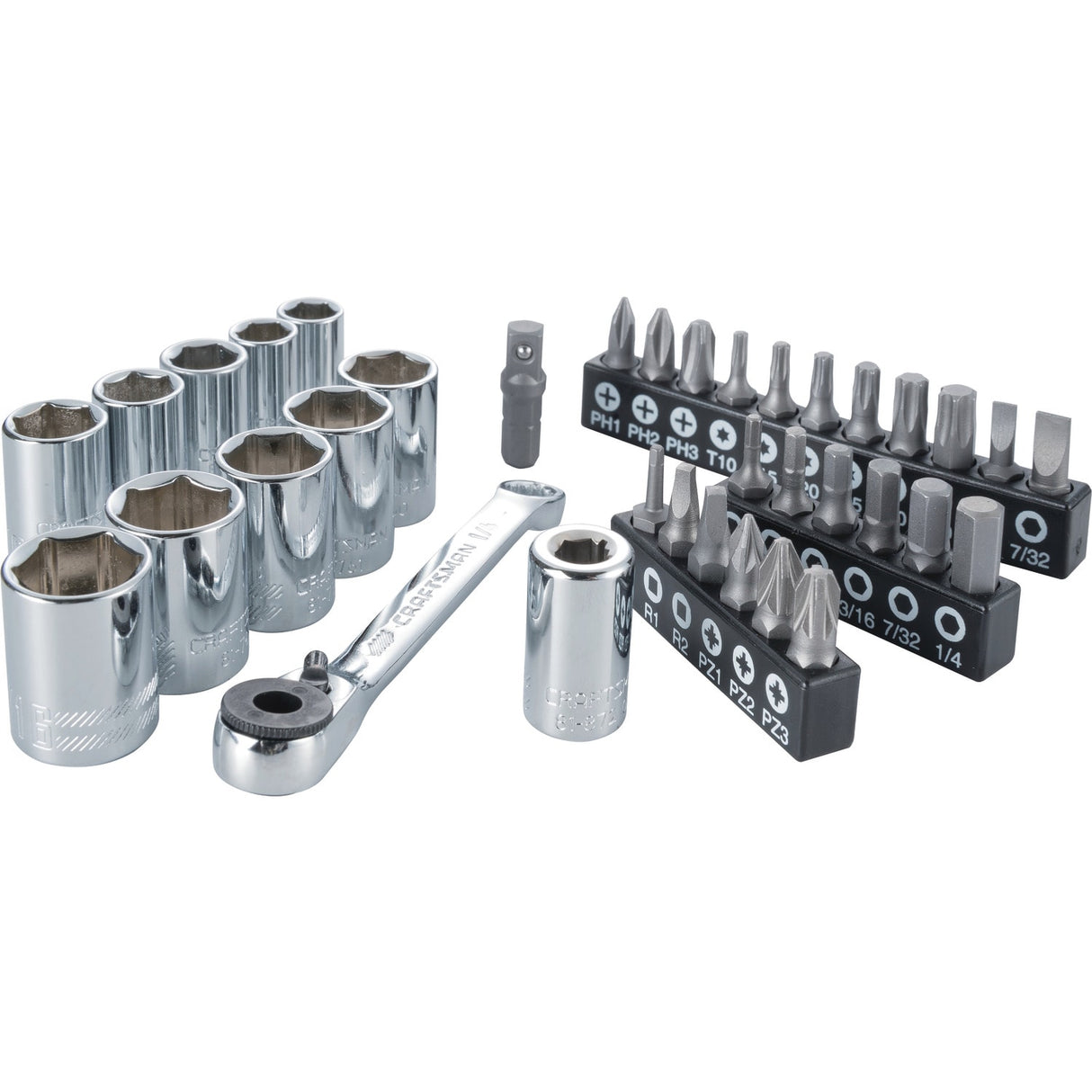 35-Piece 1/4-in Drive Set Hex Bit Driver Socket Set CMMT12005