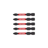 Impact-Rated 1/4-in x 2-in Phillips Impact Driver Bit (5-Piece) CMAF32PH25