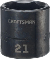 Metric 3/8-in Drive 21Mm 6-point Impact Socket CMMT13011