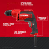 3/8-in Keyless Corded Drill CMED731