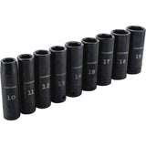 9-Piece Metric 3/8-in Drive Set 6-Point Impact Socket Set CMMT15883