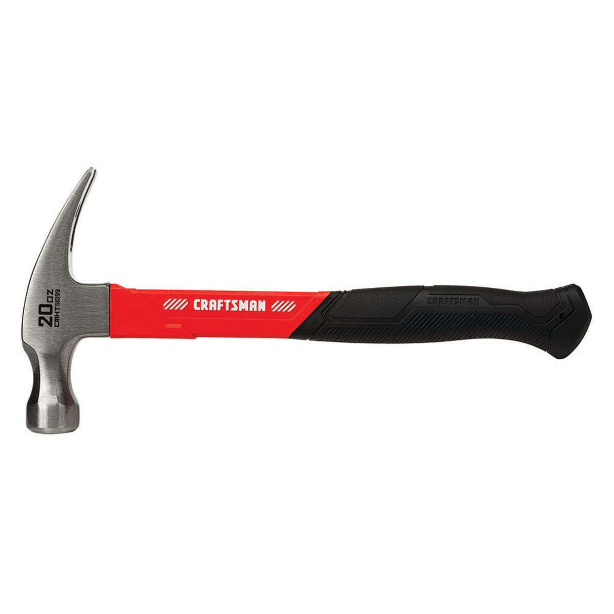 20-oz Smooth Face Steel Head Fiberglass Claw Hammer CMHT51399