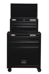 1000 Series 26.5-in W x 44.25-in H 5 Ball-bearing Steel Tool Chest Combo (Black) CMST22653BK