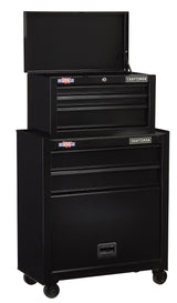 1000 Series 26.5-in W x 44.25-in H 5 Ball-bearing Steel Tool Chest Combo (Black) CMST22653BK