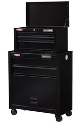 1000 Series 26.5-in W x 44.25-in H 5 Ball-bearing Steel Tool Chest Combo (Black) CMST22653BK