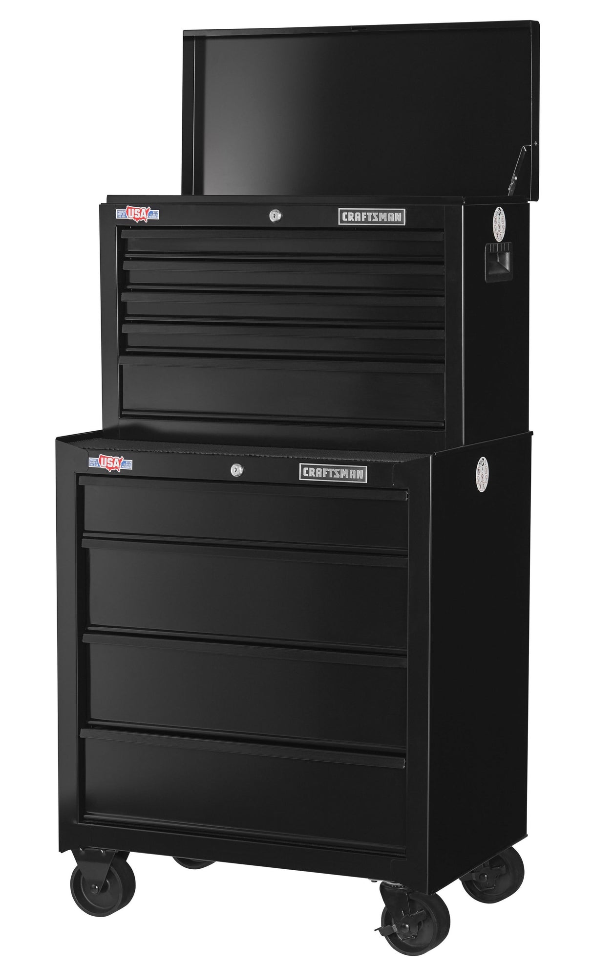 1000 Series 26-in W x 17.25-in H 5-Drawer Steel Tool Chest (Black) CMST22654BK