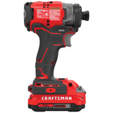 20V Max Brushless Cordless Impact Driver (2-Batteries Included, Charger Included and Soft Bag included) CMCF820D2