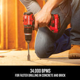 V20 1/2-in 20-volt Max Variable Speed Brushless Cordless Hammer Drill (2-Batteries Included) CMCD721D2