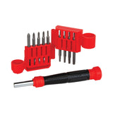 Precision 18-Piece Bi-material Handle Multi-bit Assorted Drive Screwdriver Set CMHT68005