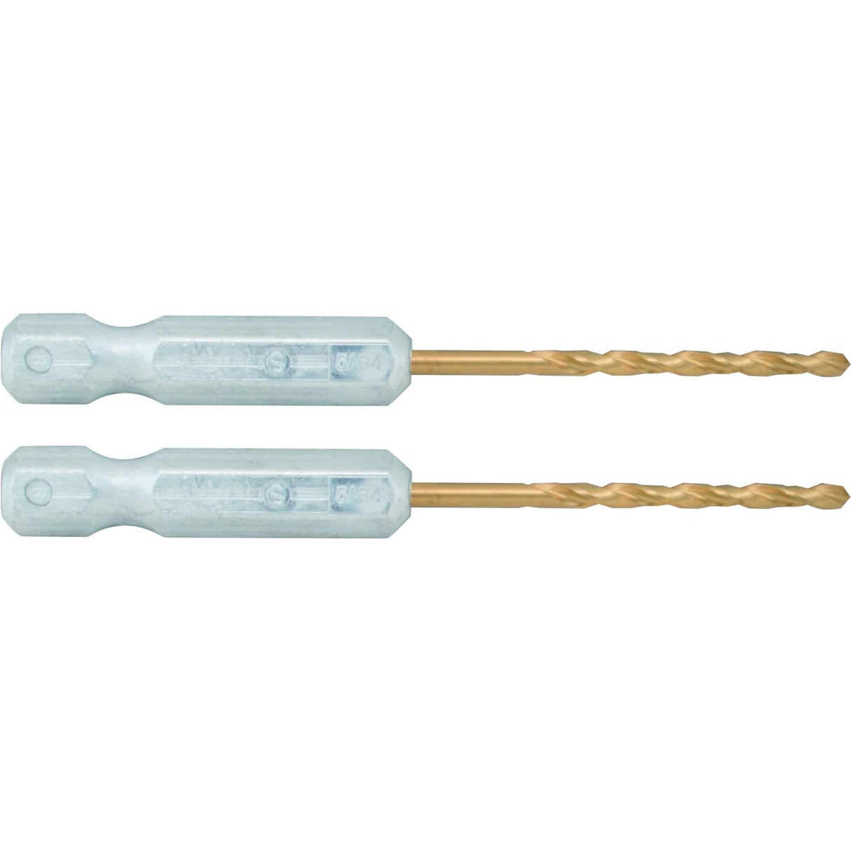 2-Piece 5/64-in x 2-1/2-in Titanium Nitride Coated Hss Jobber Length Twist Drill Bit CMAM1305