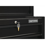 1000 Series 26.5-in W x 32.5-in H 4-Drawer Steel Rolling Tool Cabinet (Black) CMST22741BK