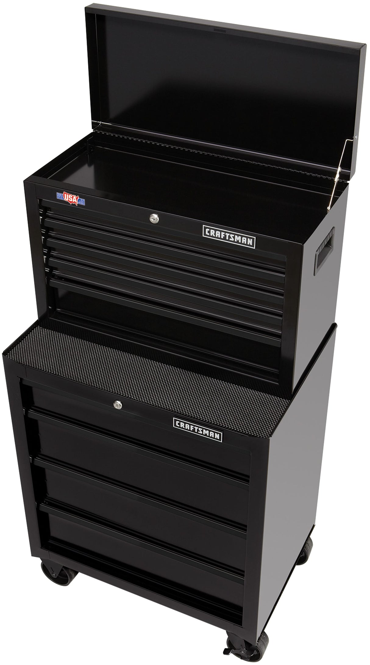 1000 Series 26-in W x 17.25-in H 5-Drawer Steel Tool Chest (Black) CMST22654BK