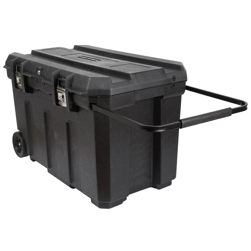 37-in W x 23-in H x 23-in D Black Plastic Rolling Tool Box CMST37025