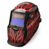 Auto Darkening Variable Shade Red Welding Helmet K3446-1