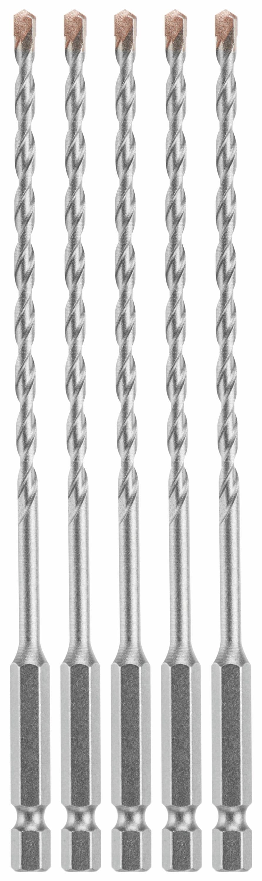 Impact Tough 5-Piece 3/16-in x 6-in High-speed Steel Masonry Drill Bit for Hammer Drill LBHX0035