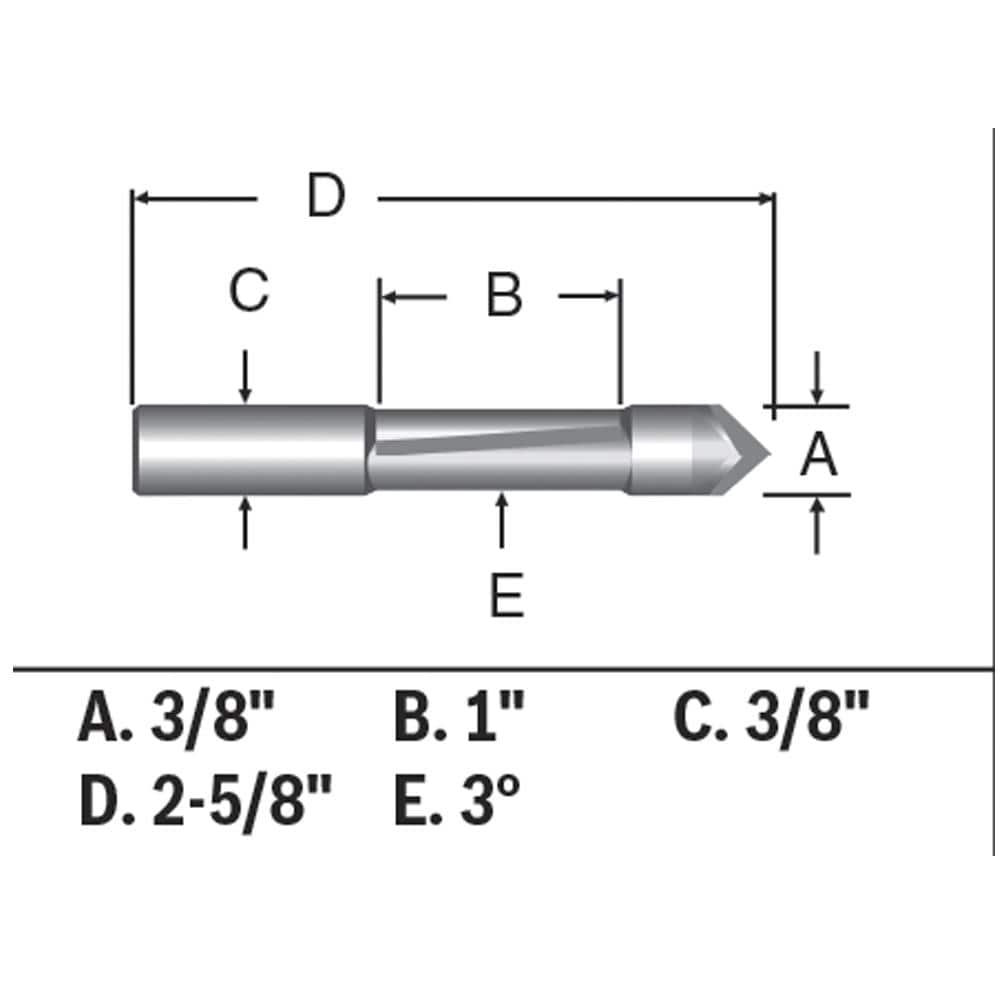 3/8-in Carbide-tipped Trimming Router Bit 85245SMC