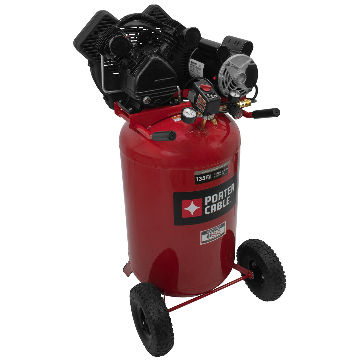 30-Gallon Portable Electric 135 PSI Vertical Air Compressor PXCMLC1683066