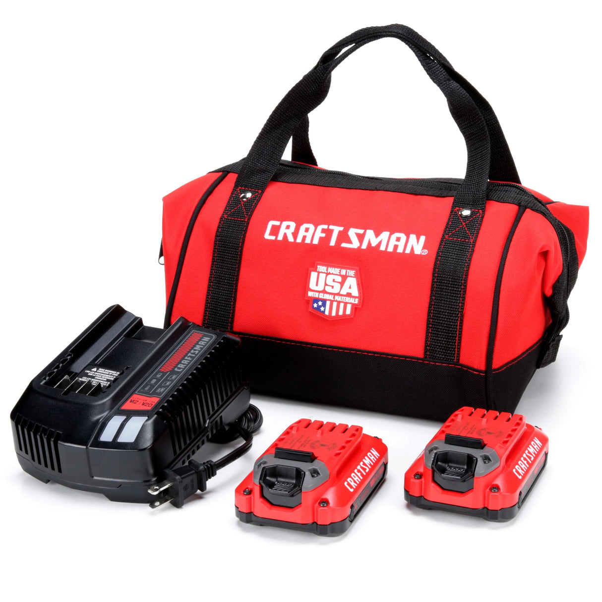 20V Max Brushless Cordless Impact Driver (2-Batteries Included, Charger Included and Soft Bag included) CMCF820D2