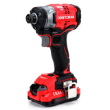 20V Max Brushless Cordless Impact Driver (2-Batteries Included, Charger Included and Soft Bag included) CMCF820D2