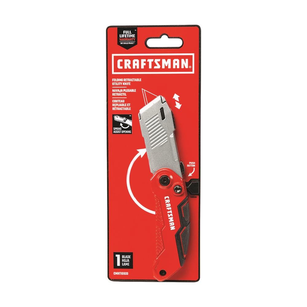 3/4-in 1-Blade Folding Retractable Utility Knife CMHT10933