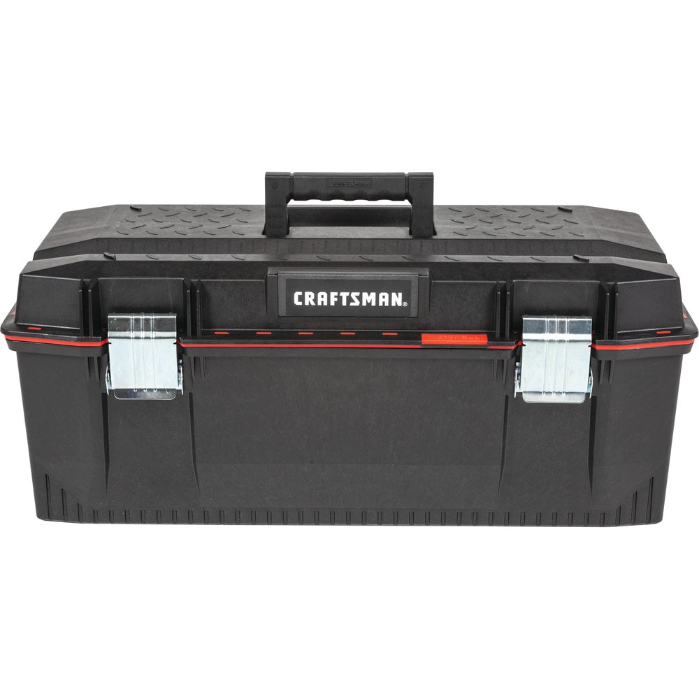 Pro 28-in W x 27.3-in H x 12.1-in D Black Plastic Tool Box CMST28001