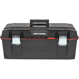 Pro 28-in W x 27.3-in H x 12.1-in D Black Plastic Tool Box CMST28001