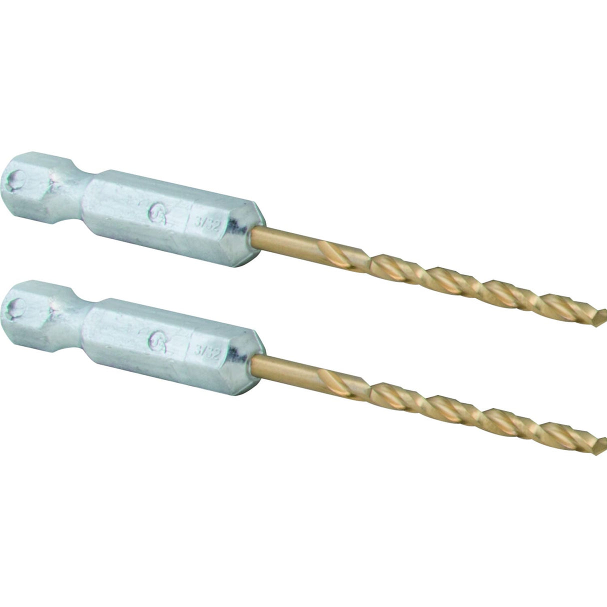 2-Piece 3/32-in x 2-1/4-in Titanium Nitride Coated Hss Jobber Length Twist Drill Bit CMAM1306