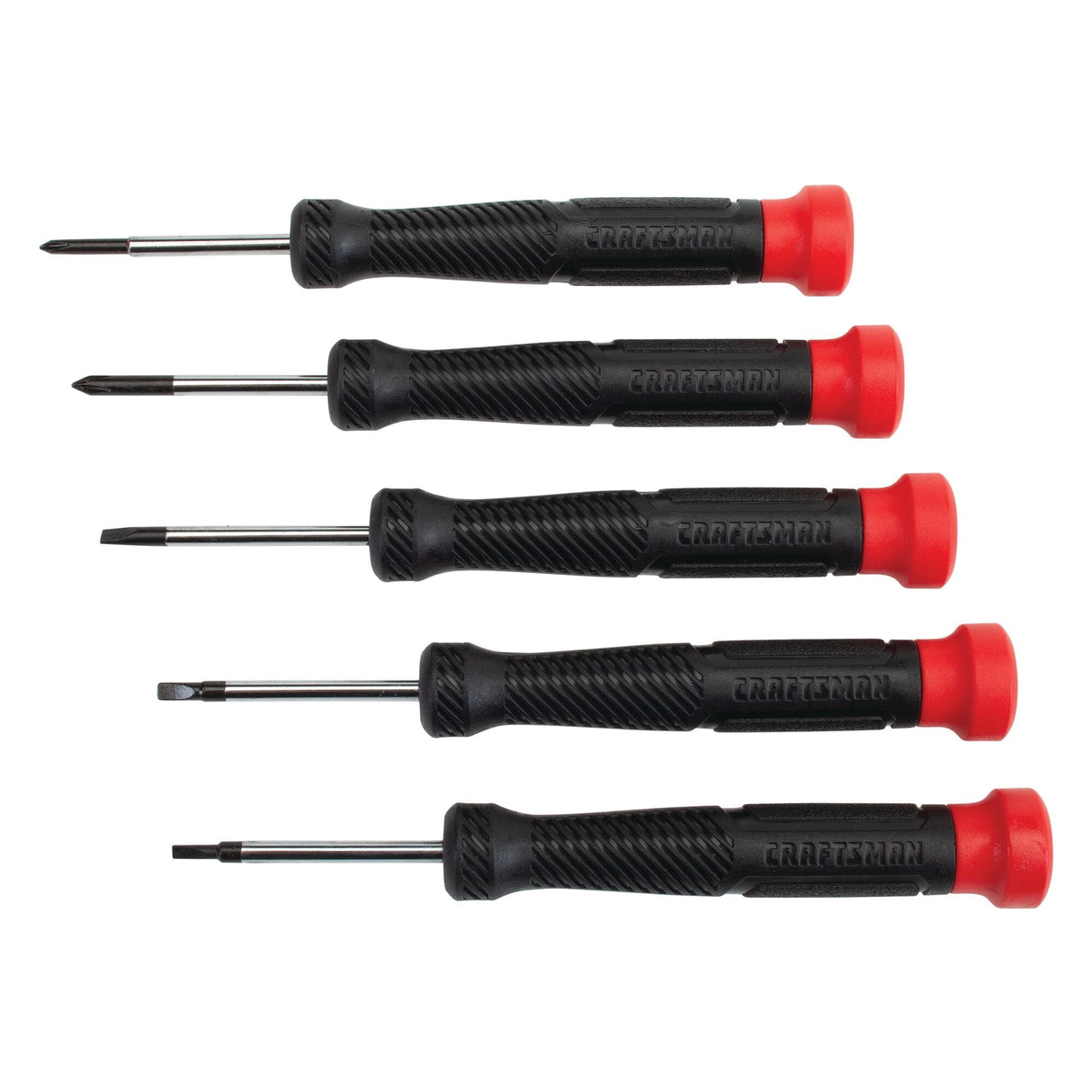 5-Piece Bi-material Handle Assorted Drive Screwdriver Set CMHT65074