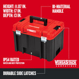 VERSASTACK 17-in W x 11.87-in H x 13-in D Red Plastic Tool Box CMST17825