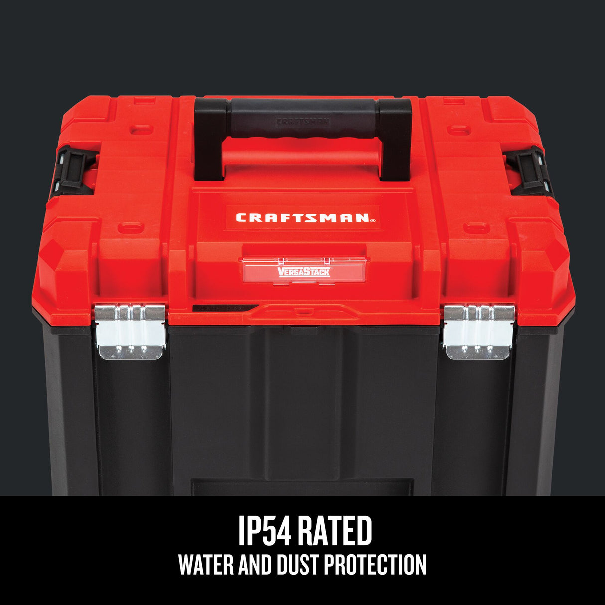 VERSASTACK 17-in W x 11.87-in H x 13-in D Red Plastic Tool Box CMST17825