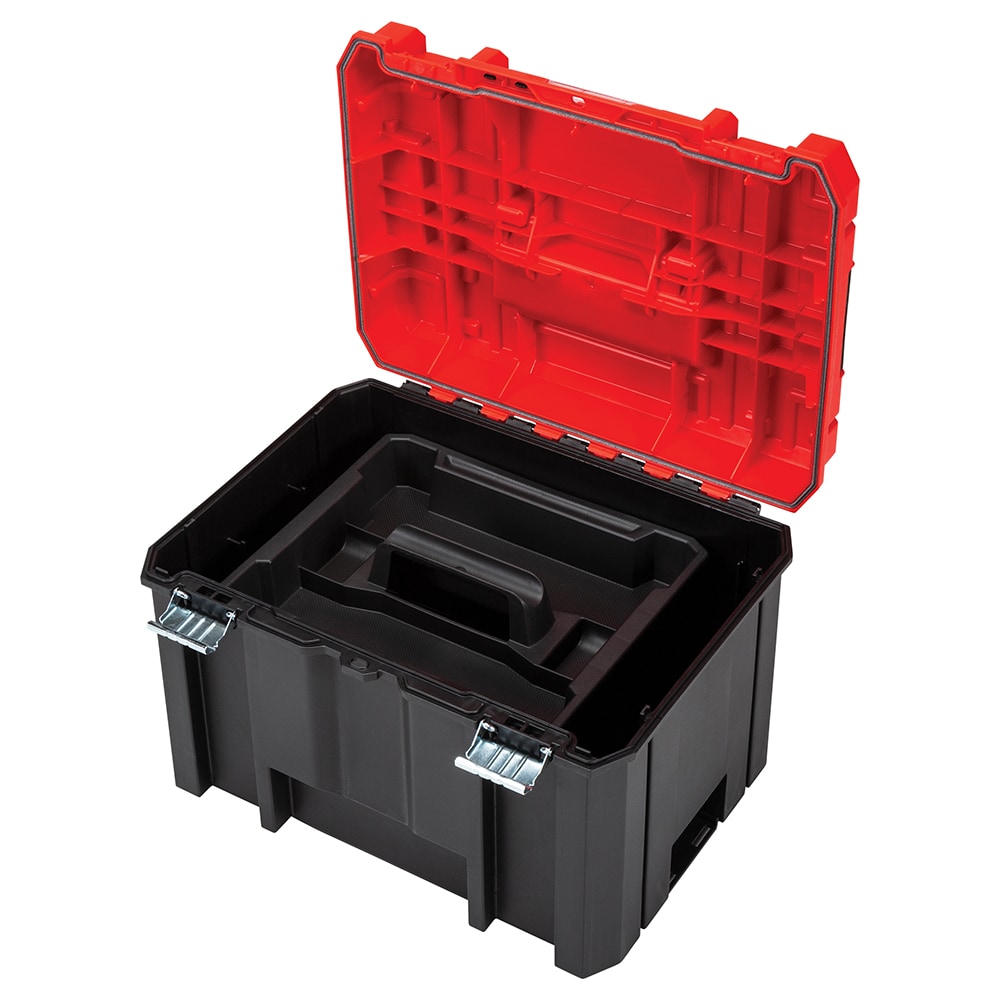 VERSASTACK 17-in W x 11.87-in H x 13-in D Red Plastic Tool Box CMST17825