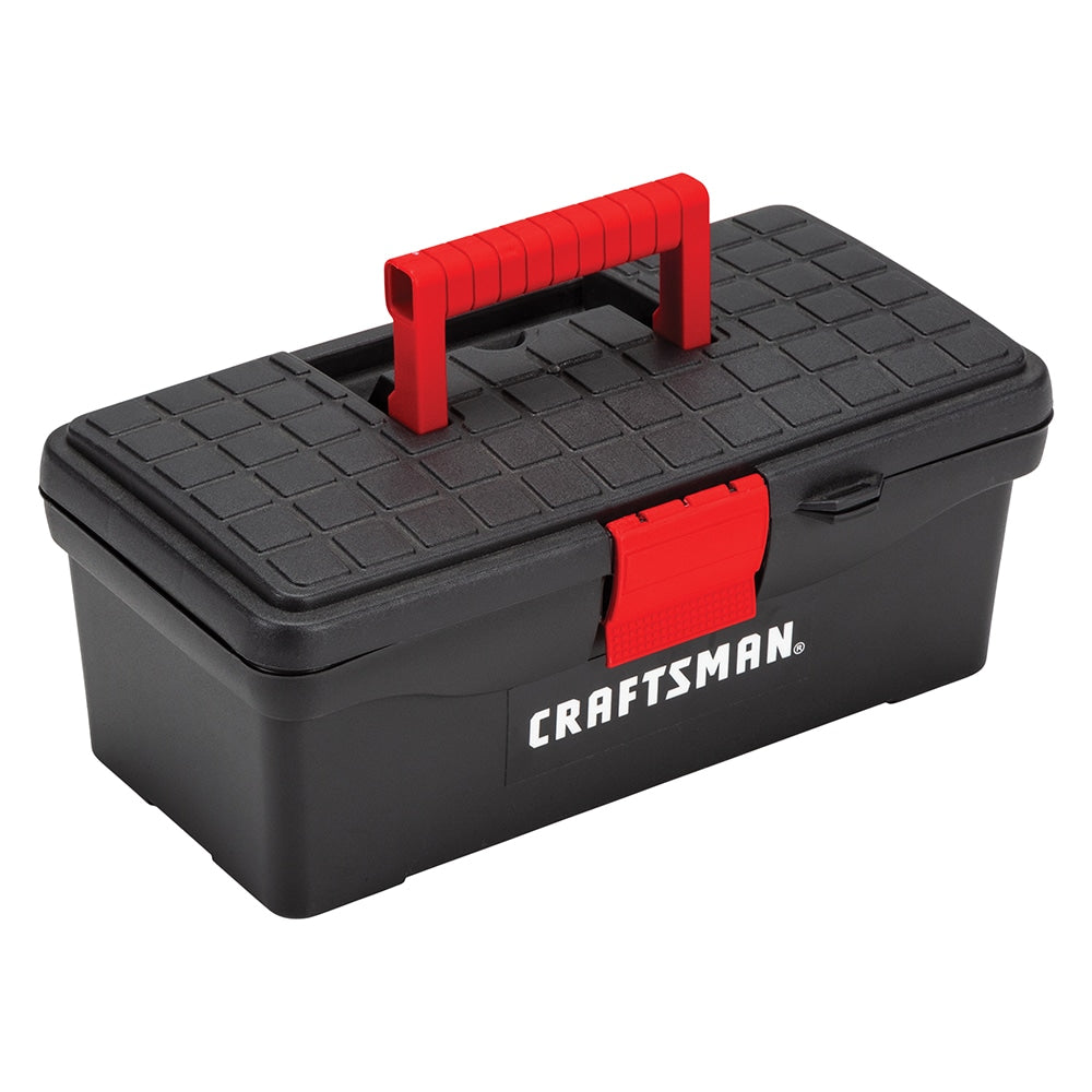 13-in W x 5-in H x 7-in D Red Plastic Tool Box CMST13004