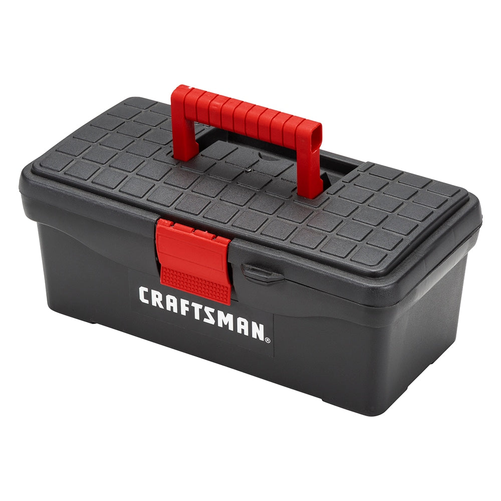 13-in W x 5-in H x 7-in D Red Plastic Tool Box CMST13004