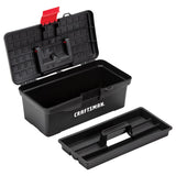 13-in W x 5-in H x 7-in D Red Plastic Tool Box CMST13004