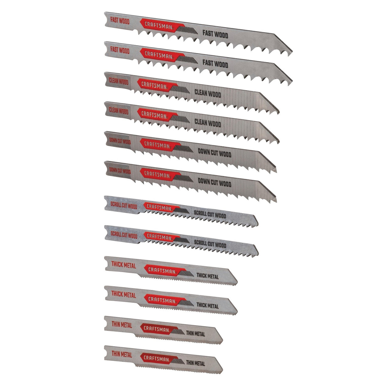 Set U-shank High-carbon Steel Blade Set (12-Pack) CRA-CMAJ2SET12