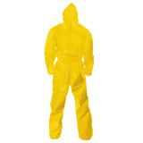 Chemical Spray Protection Coverall with Hood Medium Yellow 9812