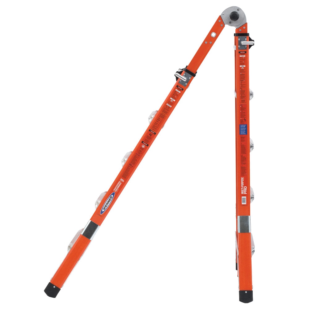 FMT Pro 5-in-1 22-ft Reach Type 1a- 300-lb Load Capacity Telescoping Multi-Position Ladder FMT-22