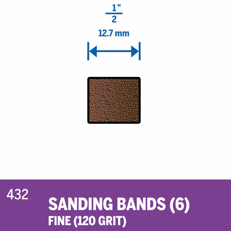 6-Piece Fiber 1/2-in Sanding Bit Accessory 5000432