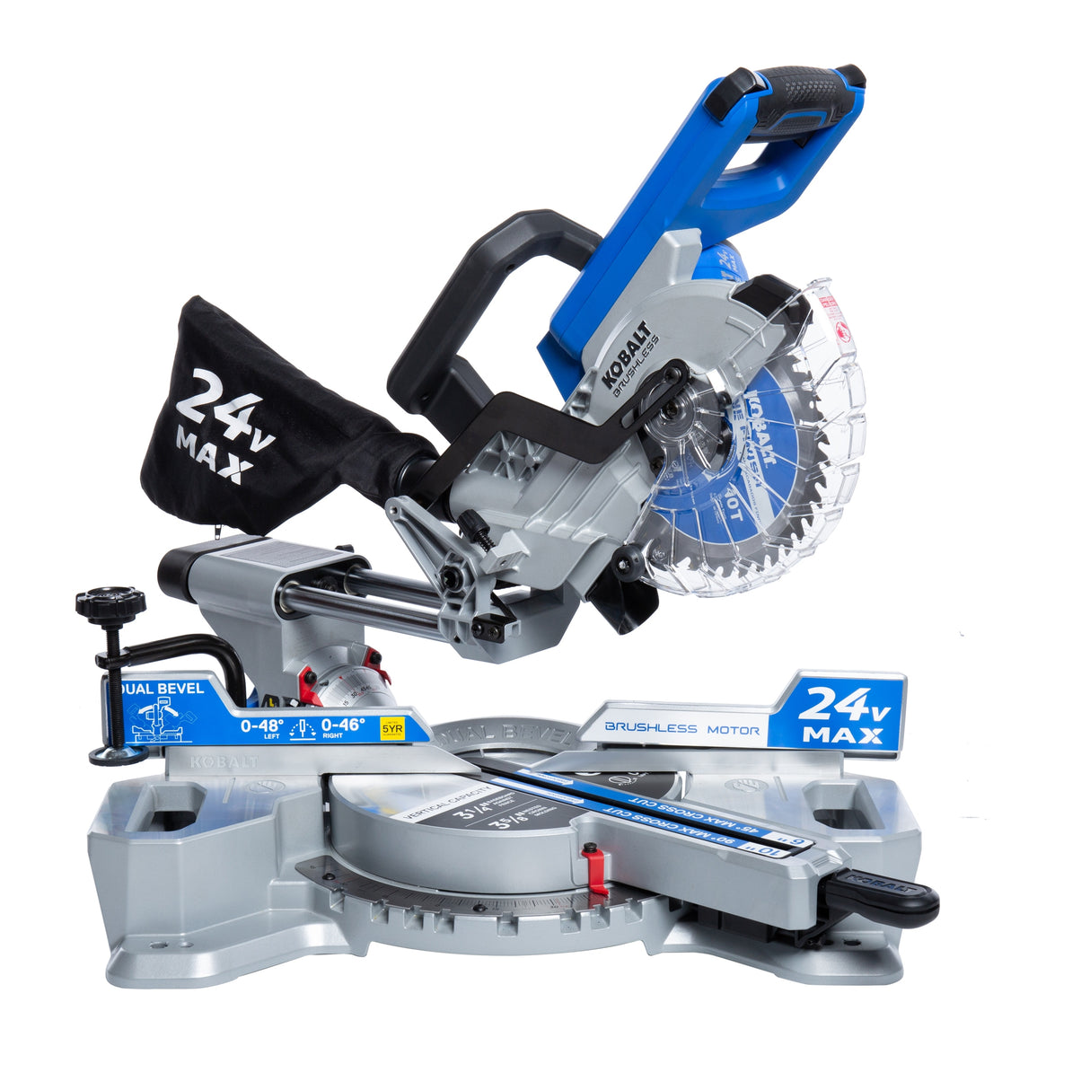 7-1/4-in 24-volt Dual Bevel Sliding Compound Cordless Miter Saw(Bare Tool) KMS 0724B-03