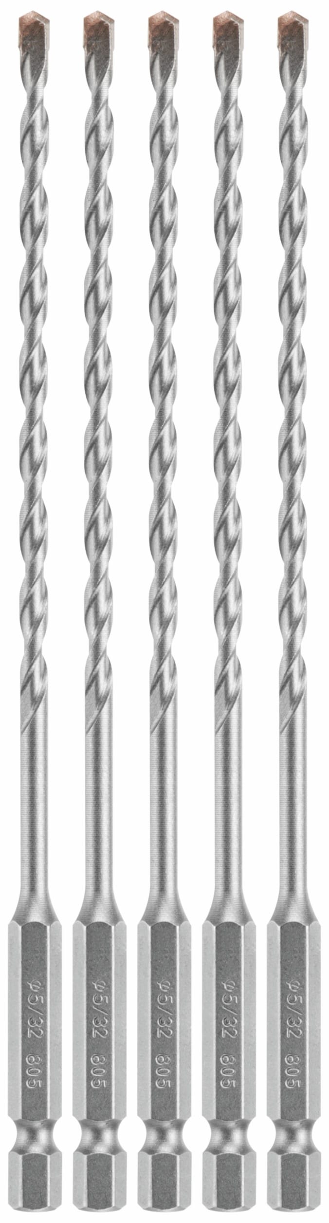 Impact Tough 5-Piece 5/32-in x 6-in High-speed Steel Masonry Drill Bit for Hammer Drill LBHX0025