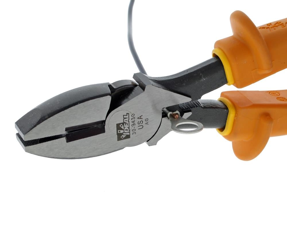 9.5-in Insulated Electrical Lineman Pliers with Wire Cutter 30-9430