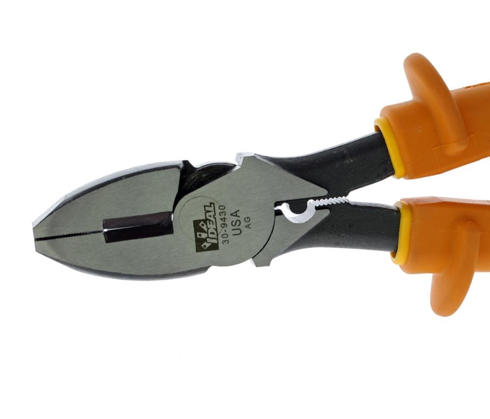 9.5-in Insulated Electrical Lineman Pliers with Wire Cutter 30-9430