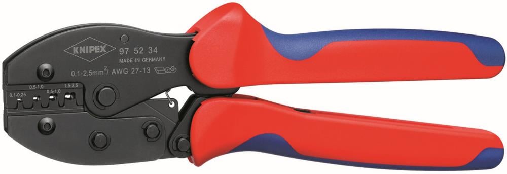 Comfort Grip Crimping Pliers 8.6-in Red Chrome Vanadium Steel Electrical Pliers 97 52 34