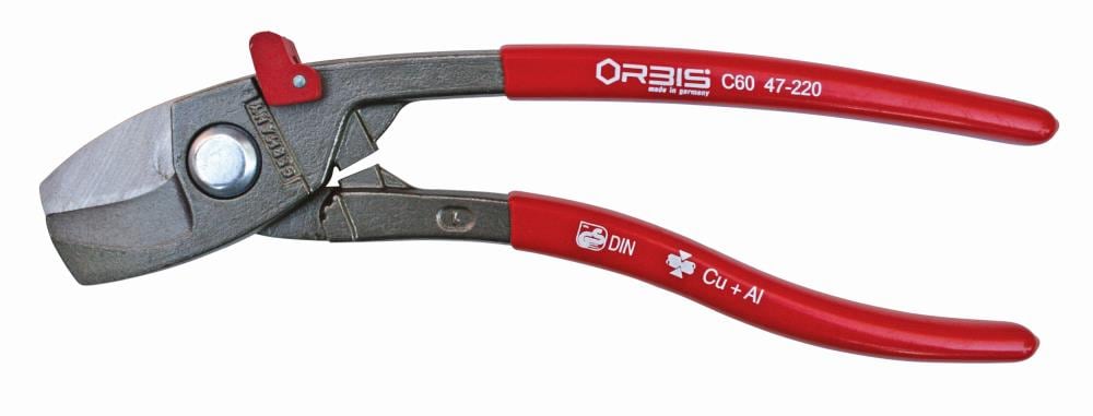 Red 8.75-Inch Cutting Pliers for Home Repair - Cleanly Cuts Copper and Aluminum Cables 9O 47-220 SBA