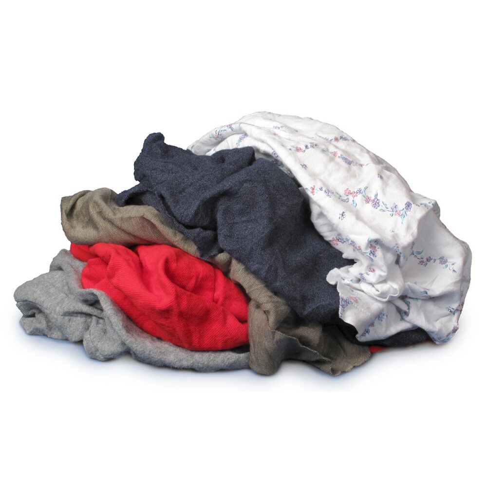 Recycled Colored T Shirt Cloth Rag 25 Lb Box 10084