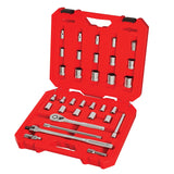 33-Piece Standard (SAE) Polished Chrome Mechanics Tool Set with Hard Case CMMT12022