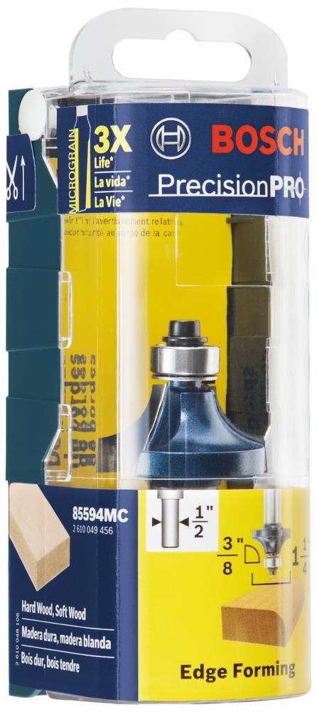 3/8-in Carbide-tipped Roundover Router Bit 85594MC – Tools