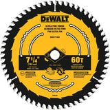 7-1/4-in 60-Tooth Fine Finish Tungsten Carbide-tipped Steel Circular Saw Blade DWA171460L